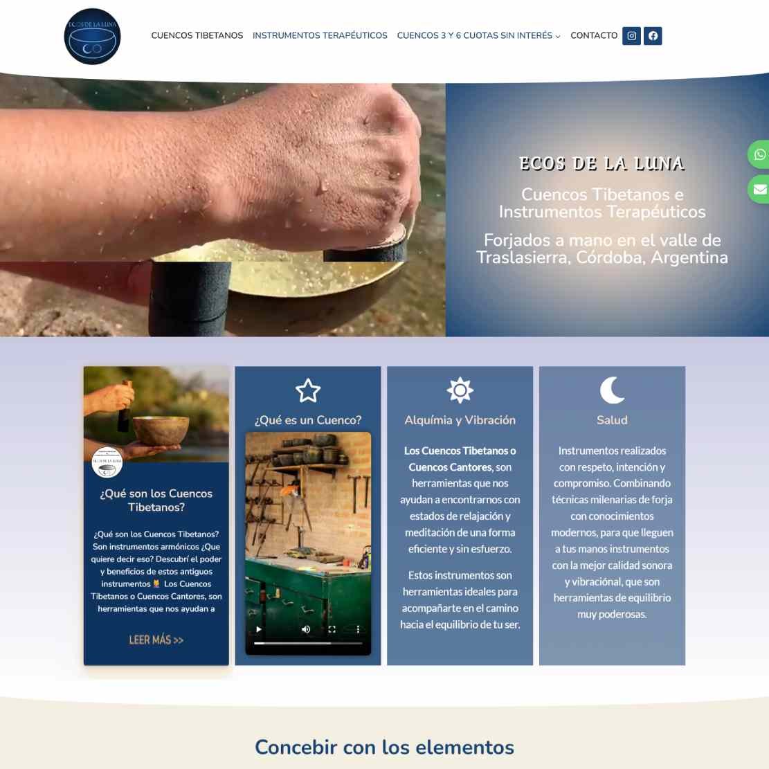 Ecos de la Luna. Cuencos Tibetanos e Instrumentos Terapéuticos