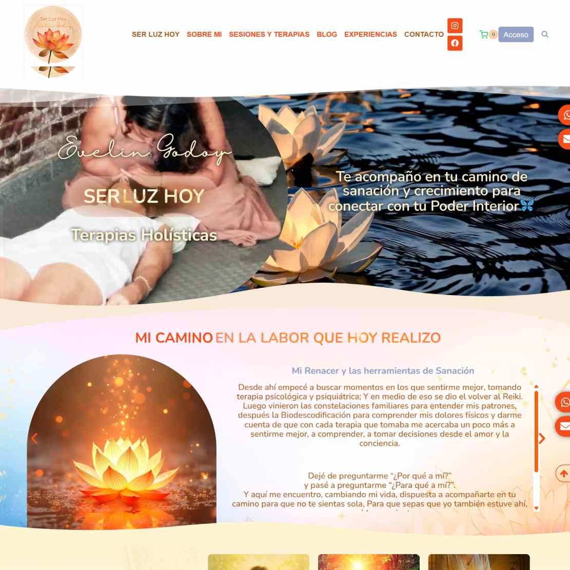 Evelin Godoy SER LUZ HOY. Terapias Holísticas