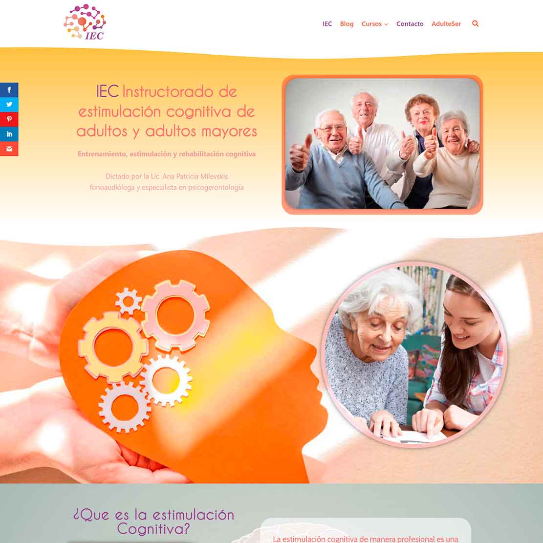 IEC Instructorado de estimulación cognitiva de adultos y adultos mayores