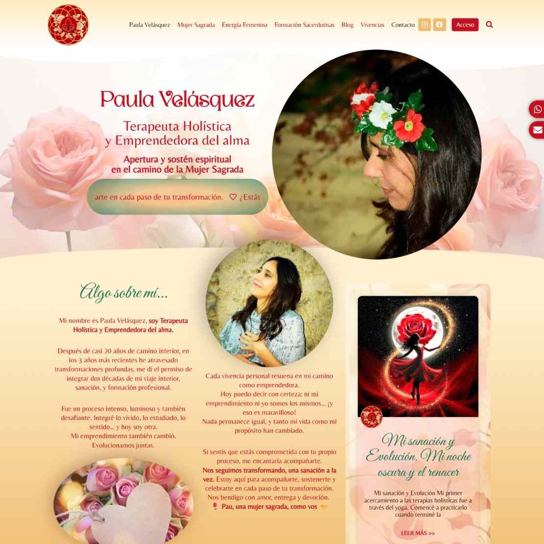 Paula Velásquez Terapeuta Holística y Emprendedora del alma